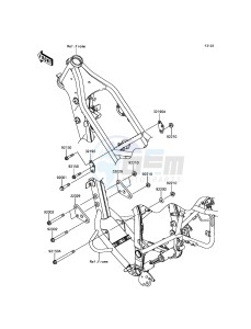 KLX250 KLX250SHF XX (EU ME A(FRICA) drawing Engine Mount