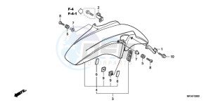 CBF1000S9 Ireland - (EK) drawing FRONT FENDER