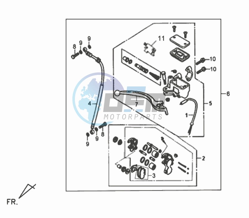 BRAKE CALIPER FOR / BRAKE LEVER / BRAKE LINES