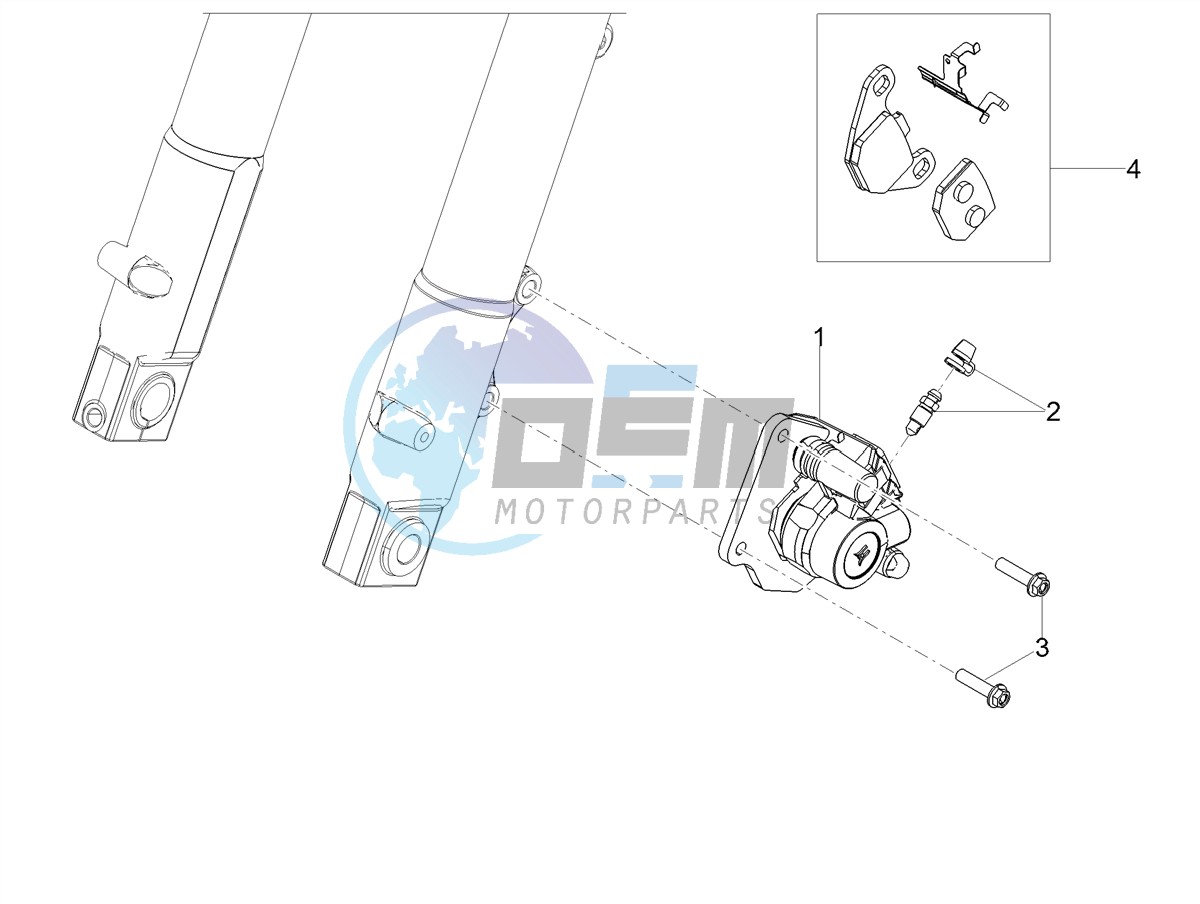 Front brake caliper