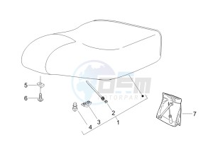 Liberty 125 4t 2v ie ptt (I) Italy drawing Saddle seats - Tool roll