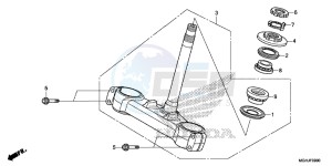 VFR1200XD Europe Direct - (ED) drawing STEERING STEM