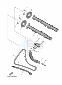 MT-09 MTN890D-U (BNF1) drawing CAMSHAFT & CHAIN