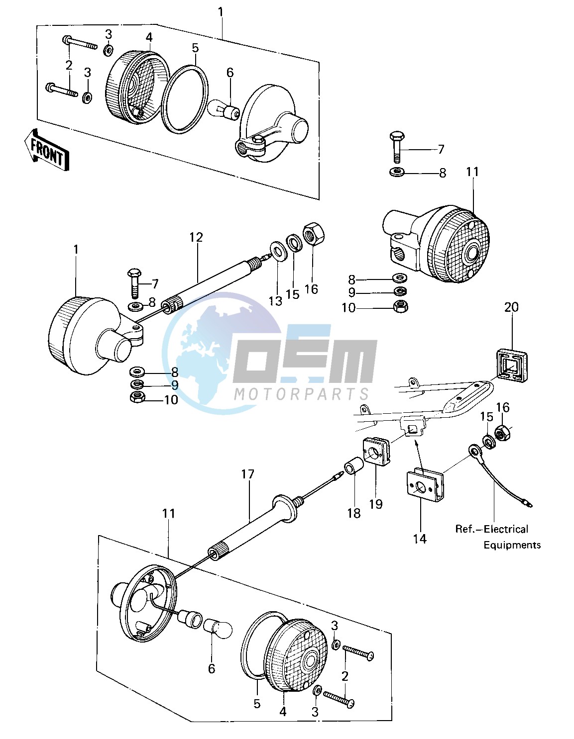 TURN SIGNALS -- 78-79 KL250-A1_A1A_A2- -