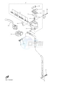 YZ250F (1SMD 1SMF 1SMG 1SMH) drawing FRONT MASTER CYLINDER