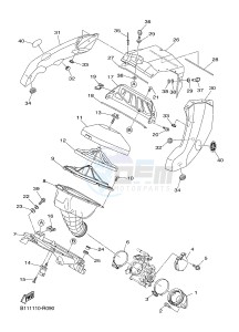 YZ450F (B118 B119 B11A B11B) drawing INTAKE