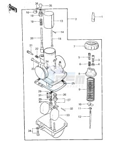 KD 80 C [KD80] (M1-M2) [KD80] drawing CARBURETOR