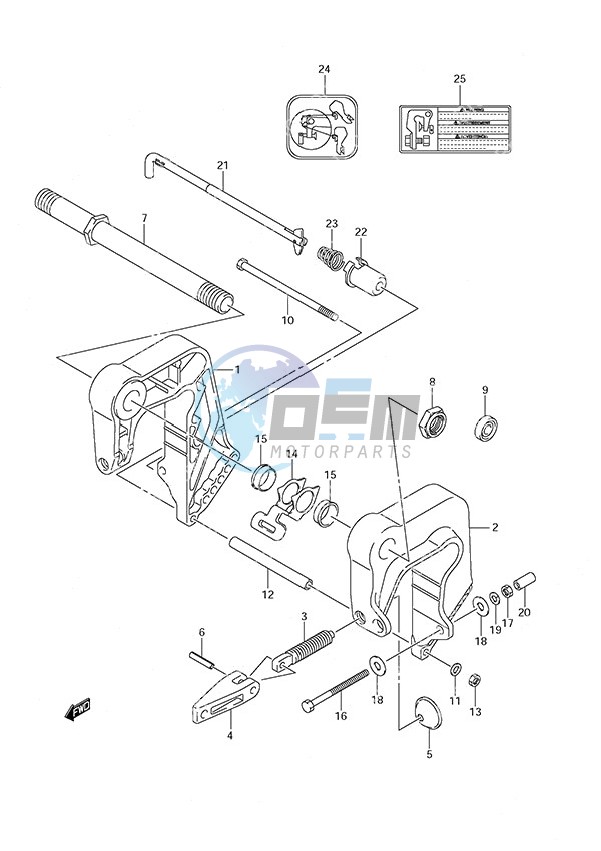 Clamp Bracket w/Remote Control