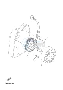 YP250R X-MAX 250 X-MAX 250 (1YS9 1YS9 1YS9) drawing GENERATOR