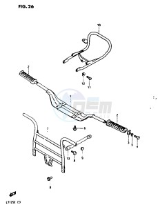 LT125 (E3) drawing FOOTREST