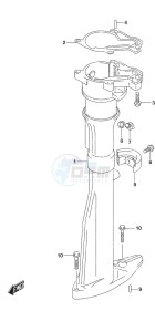 df 2.5 drawing Drive Shaft Housing w/Transom (S)