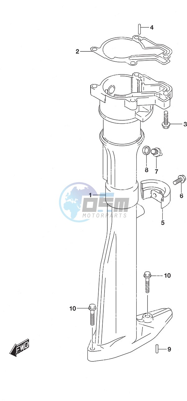 Drive Shaft Housing w/Transom (S)