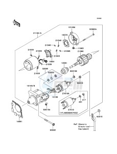 MULE_600 KAF400B8F EU drawing Starter Motor