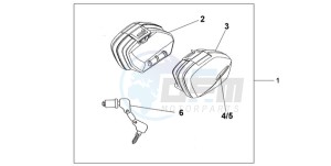 CBF10009 UK - (E / MKH) drawing NARROW PANNIER SET