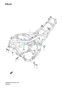 GSX650F (E3-E28) Katana drawing FRAME