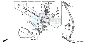 XL1000V9 E / MKH drawing FR. BRAKE MASTER CYLINDER (XL1000V)