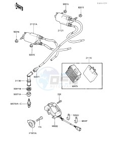 ZX 600 B [NINJA 600RX] (B1) [NINJA 600RX] drawing IGNITION