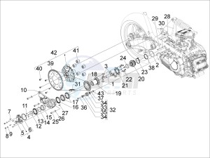 SRV 850 4t 8v e3 drawing Transmission assembly