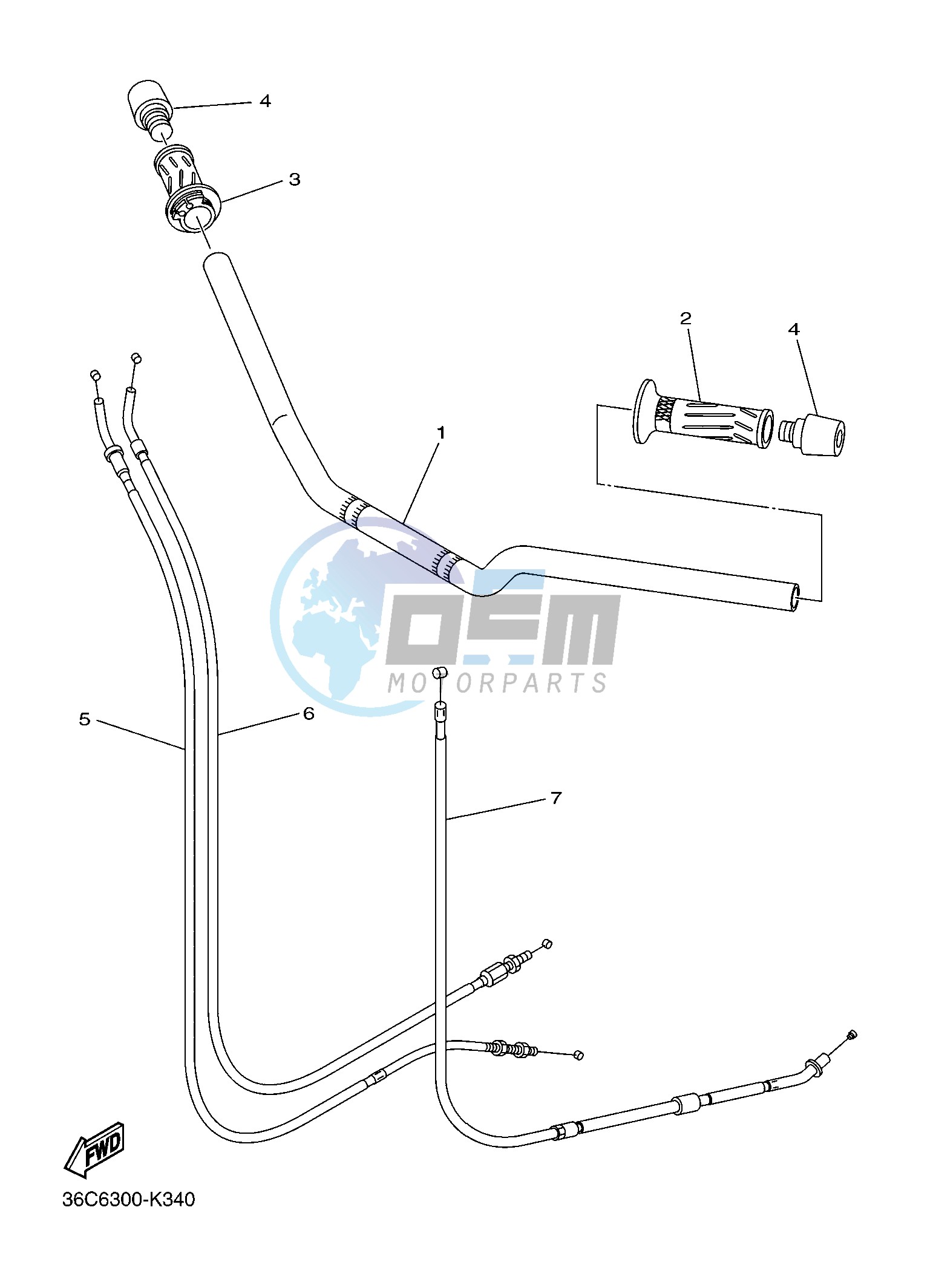 STEERING HANDLE & CABLE