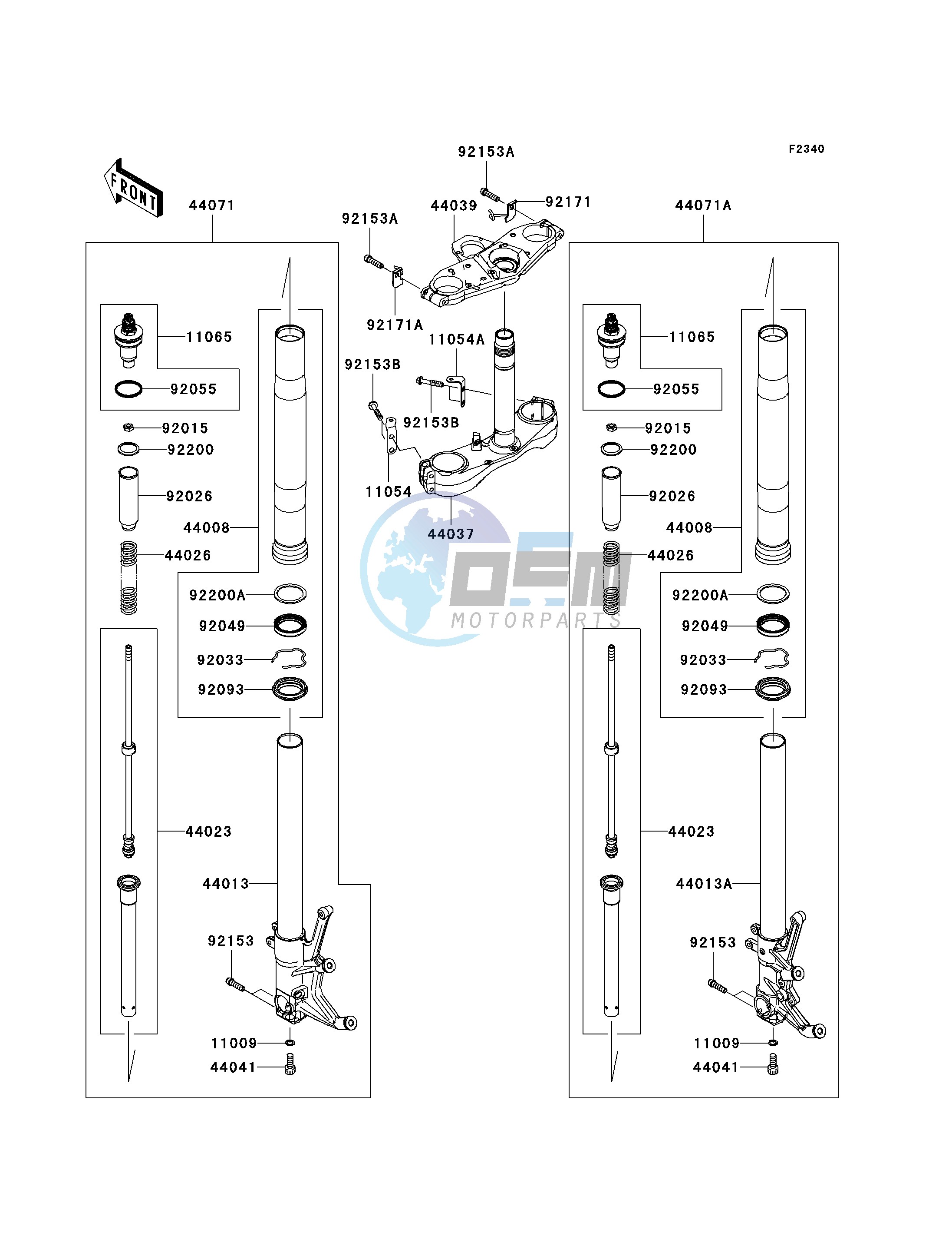 FRONT FORK--  - JKBZGNA1 9A022219- -