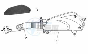 JET SPORT X SR 50 drawing AIRFILTER