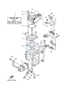 F250TXR drawing THROTTLE-BODY