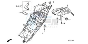 CB1000RAA France - (F / ABS CMF) drawing REAR FENDER