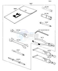 ZX 1100 C [NINJA ZX-11] (C1-C4) [NINJA ZX-11] drawing TOOL