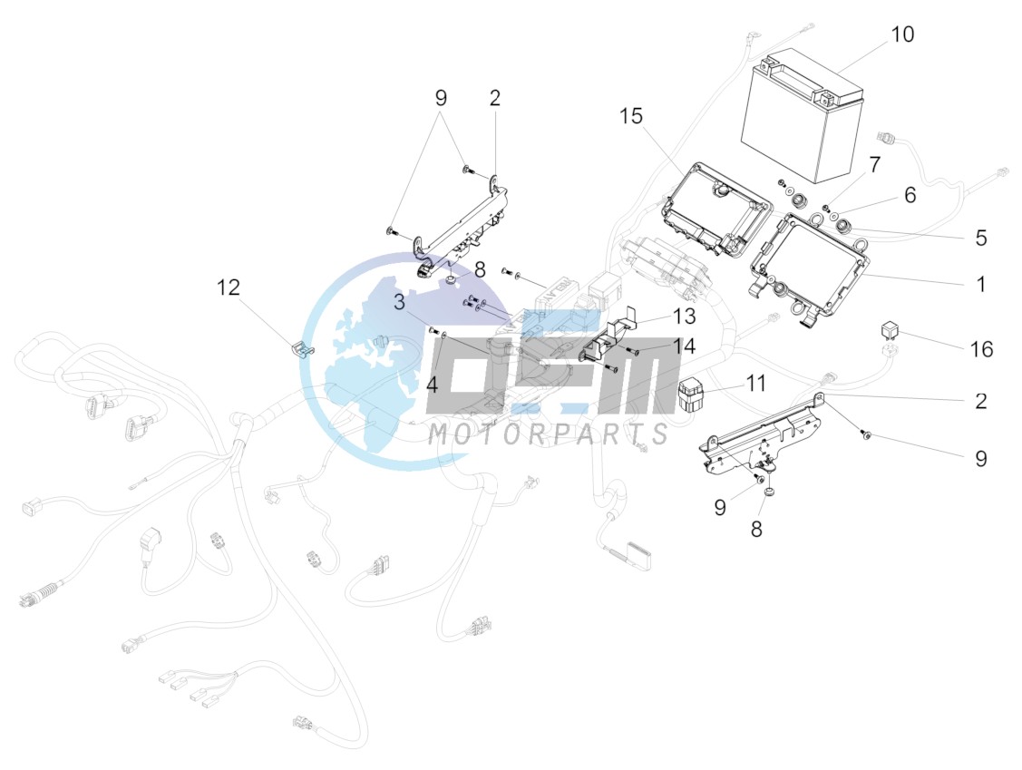 Rear electrical system