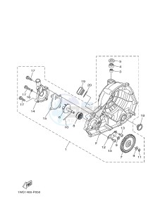 YZF-R3 YZF-R3A 321 R3 (B025) drawing WATER PUMP