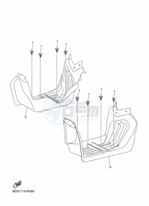 YFM90R (BD3R) drawing STAND & FOOTREST