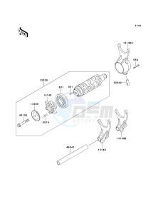 VN 1500 B [VULCAN 88 SE] (B1-B3) N8F drawing GEAR CHANGE DRUM_SHIFT FORK-- S- -