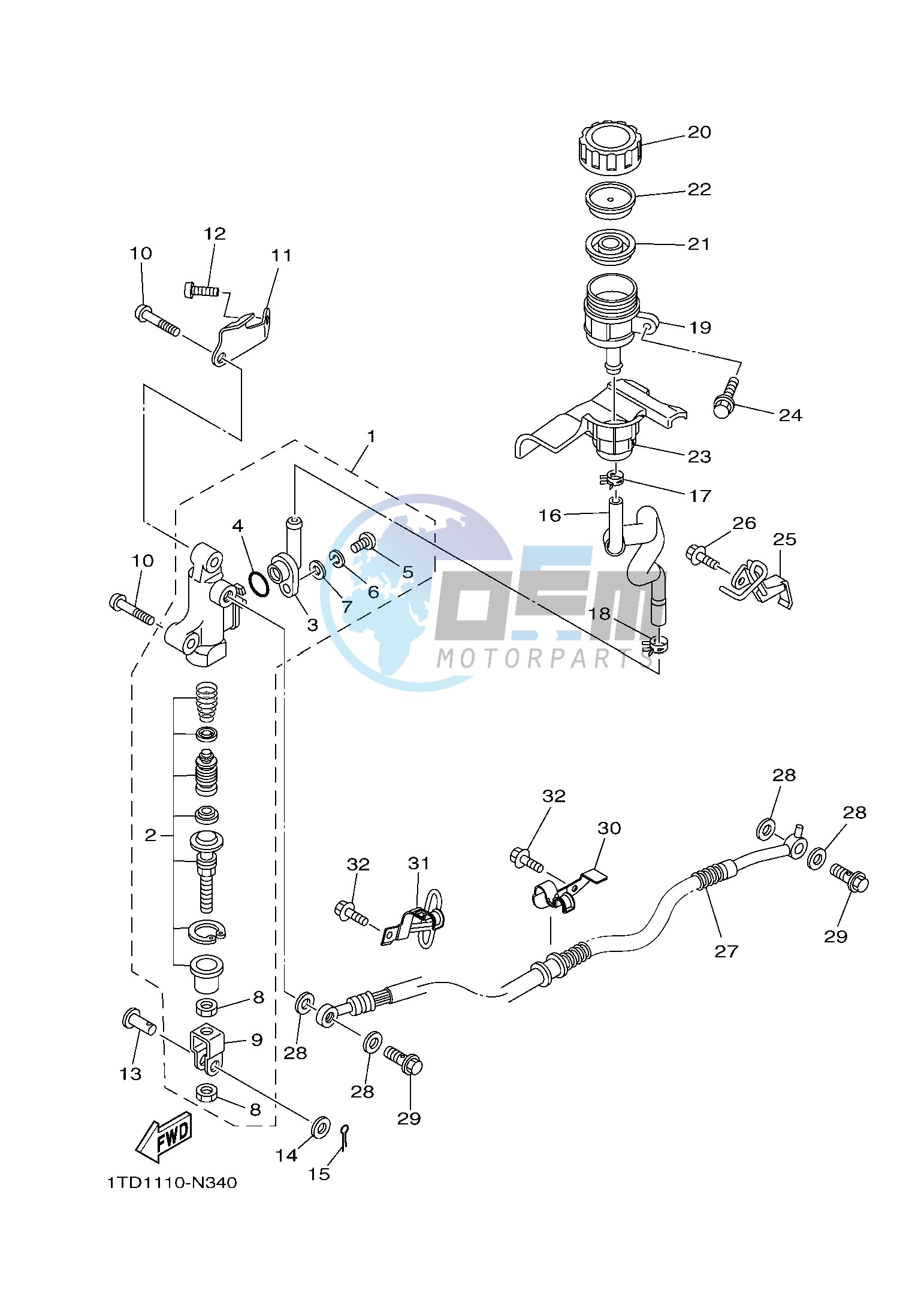 REAR MASTER CYLINDER