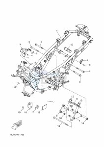 YP400RA XMAX 400 TECH MAX (BL15) drawing FRAME