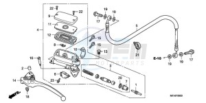 CBF10009 UK - (E / MKH) drawing CLUTCH MASTER CYLINDER