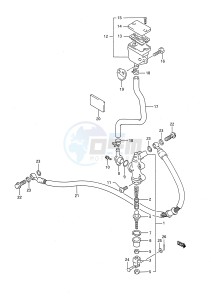 GSX-R750 (E28) drawing REAR MASTER CYLINDER