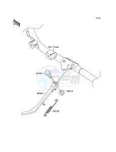 VN1700_CLASSIC_TOURER_ABS VN1700DCF GB XX (EU ME A(FRICA) drawing Stand(s)