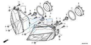 CBF1000FAC drawing HEADLIGHT