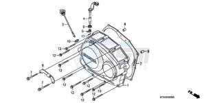 CRF230F9 Australia - (U) drawing RIGHT CRANKCASE COVER