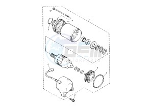 FZR 1000 drawing STARTING MOTOR