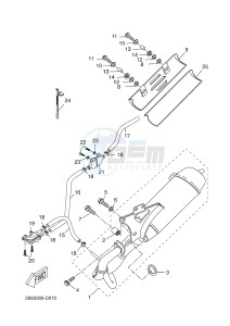 CW50 BOOSTER SPIRIT (5WWT 5WWT) drawing EXHAUST