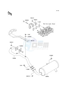 KAF 950 B [MULE 3010 DIESEL 4X4] (B2-B3) [MULE 3010 DIESEL 4X4] drawing MUFFLER-- S- -