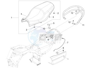 California 1400 Touring ABS 1380 drawing Saddle