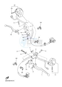 XVS1300CU XVS1300 CUSTOM XVS1300 CUSTOM (2SS8) drawing HANDLE SWITCH & LEVER