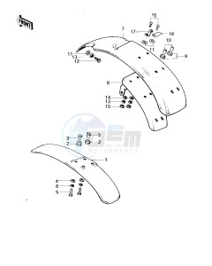 KM 100 A (A1 till A7) drawing FENDERS -- KM100-A1 Till A4- -