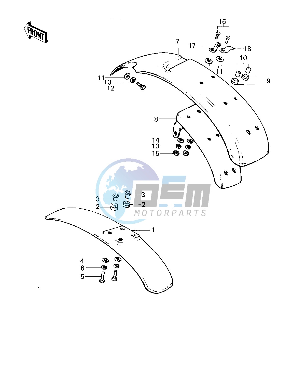 FENDERS -- KM100-A1 Till A4- -