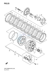 GSX1300BK (E2) drawing CLUTCH