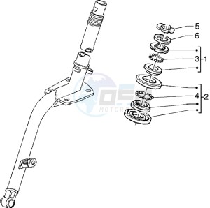 Hexagon 125 GT drawing Steering bearing ball tracks