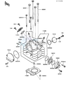 KLT 110 A [KLT110] (A1-A2) [KLT110] drawing CYLINDER HEAD -- KLT110-A1_A2- -