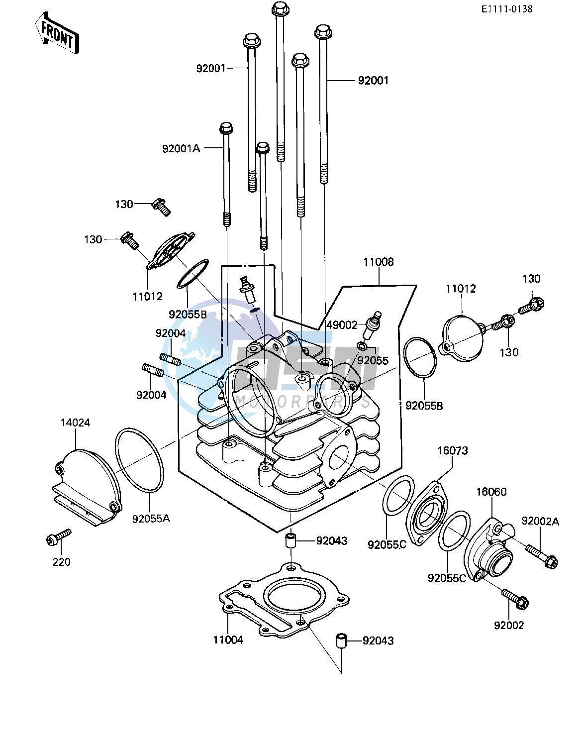 CYLINDER HEAD -- KLT110-A1_A2- -